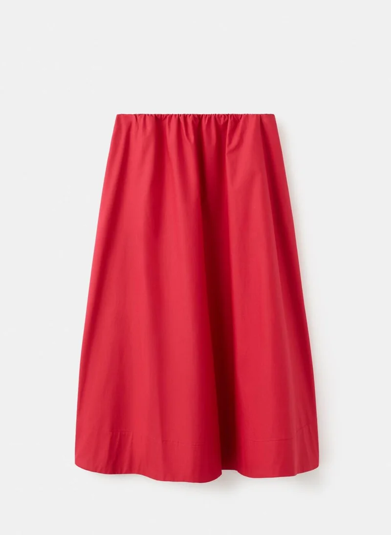 Mango  Midi cotton skirt with pleats for Women | Best Price UAE
